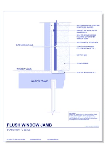 Stone Lath-Sheet: 10 - Flush Window Sill