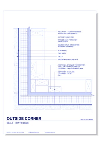 Stone Lath-Sheet: 19 - Outside Corner