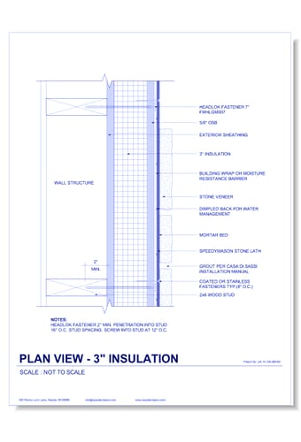 Stone Lath-Sheet: 20 - Plan View - 3 - Insulation