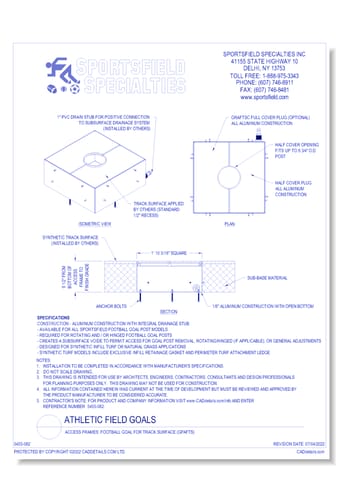Access Frames: Football Goal for Track Surface (GPAFTS)