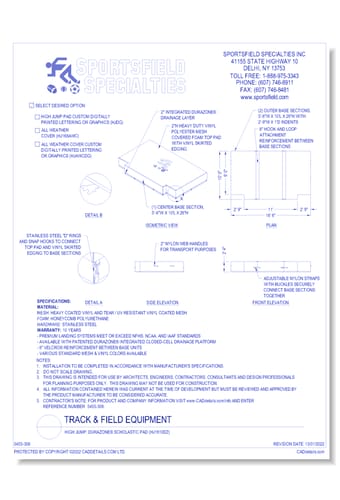 High Jump: DURAZone® Scholastic Pad (HJ1610DZ)