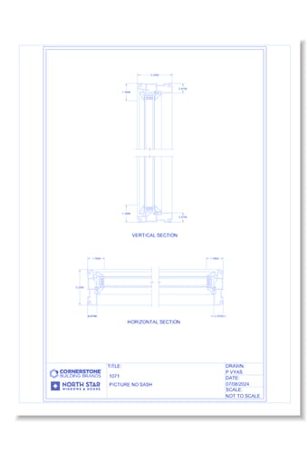 1000 Series - 1071 Picture Window (No Sash)