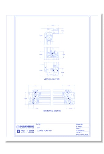 1000 Series - 1271 Double Hung Window