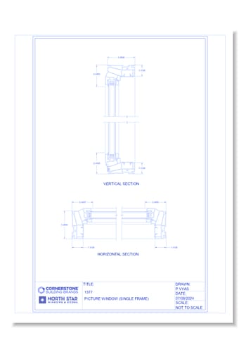1000 Series - 1377 Picture Window Shaped
