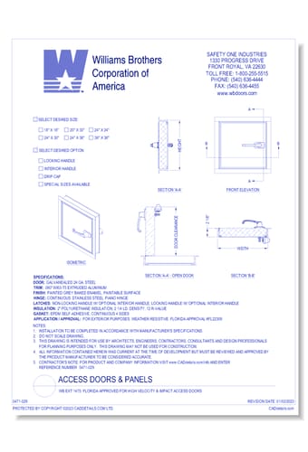 Access Doors & Panels - CADdetails