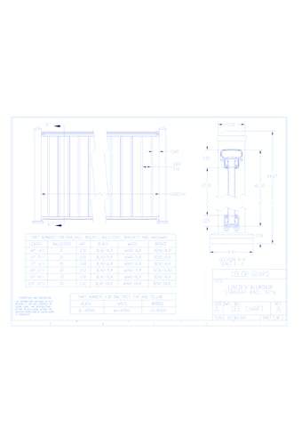 Color Guard Railing Systems: Lincoln Aluminum Straight Rail, 42"H
