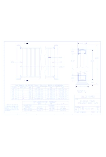 Color Guard Railing Systems: Classic Vinyl Straight Rail, 42"H (2" Gap from Grade)