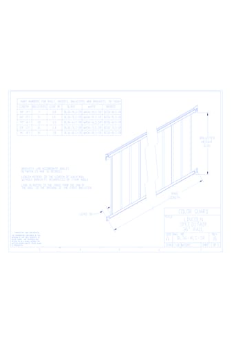 Color Guard Railing Systems: Lincoln Speedstair 36" Rail