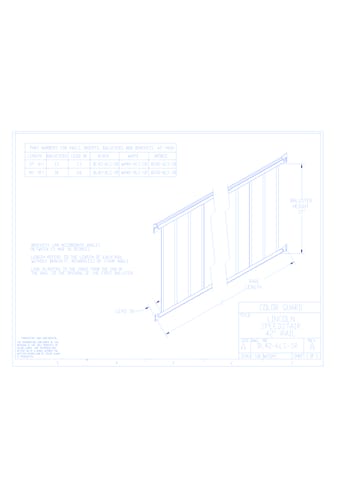 Color Guard Railing Systems: Lincoln Speedstair 42" Rail