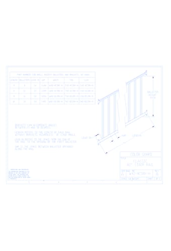Color Guard Railing Systems: Classic 42" Stair Rail