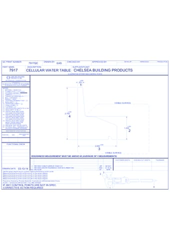 Cellular PVC Trim: Cellular Water Table