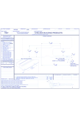 Cellular PVC Trim: Cellular Brickmould With Siding Pocket