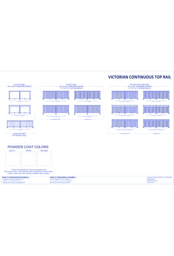 Aluminum Railing System: Victorian Continuous Top Rail