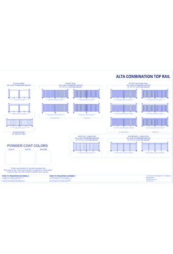 Aluminum Railing System: Alta Combination Top Rail