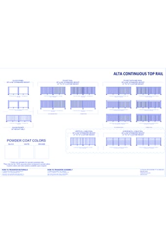 Aluminum Railing System: Alta Continuous Top Rail