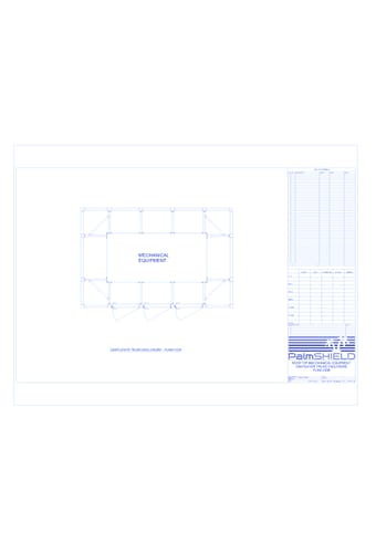 Rooftop Architectural Screening: Rooftop Mechanical Equipment Cantilever Truss Enclosure Plan View