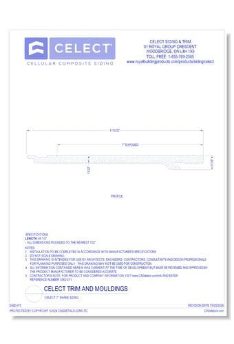 Celect 7" Shake Siding