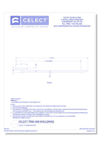 Celect 11" Board & Batten