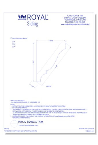 5 Crown Moulding WM47 (2592)
