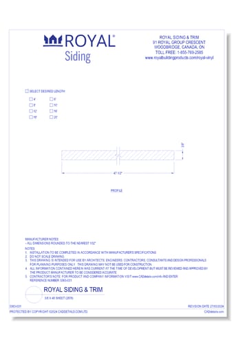 3/8 x 48 Sheet (2878)