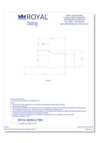 J-Channel Brickmould (7351)