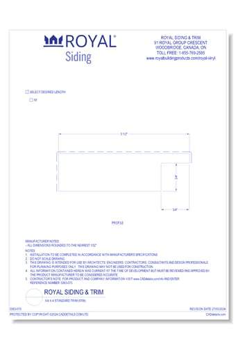 5/4 x 4 Standard Trim (9706)