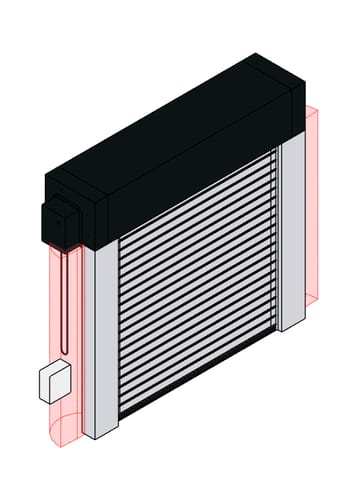 Free Revit BIM Models | Roller Shutter Overhead Metal Doors | Ommiclass