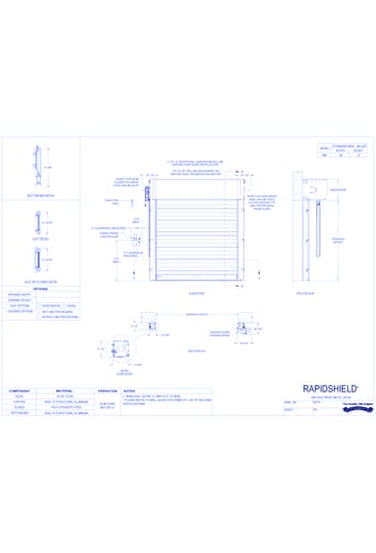 RapidShield® 998 - High Speed Metal Door