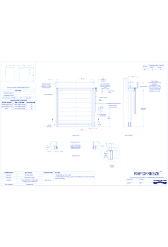 RapidFreeze™ 997 - Interior High Speed Freezer and Cooler Door