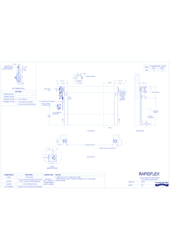RapidFlex® 990 - Flexible Bottom Interior High Speed Fabric Door