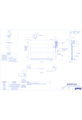RapidFlex® 992 - Strutted Interior High Speed Fabric Door
