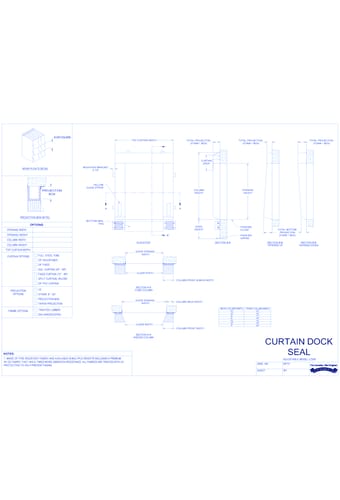 Adjustable Curtain Dock Seal LC20R