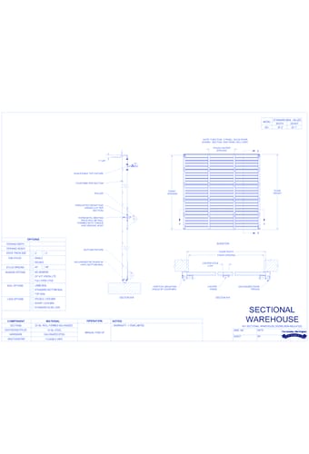 401 - Sectional Warehouse Steel Doors (Non-Insulated)