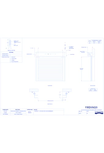 FireKing® 635 -  Insulated Fire-Rated Doors (Face Mount)