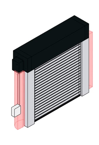 Free Revit BIM Models | Roller Shutter Overhead Metal Doors | Ommiclass
