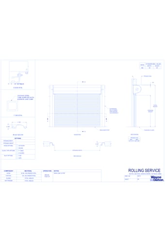 800 - Rolling Service Doors (Between Jambs)