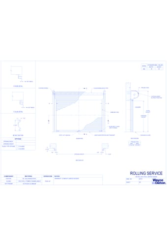 900 - Rolling Service Doors