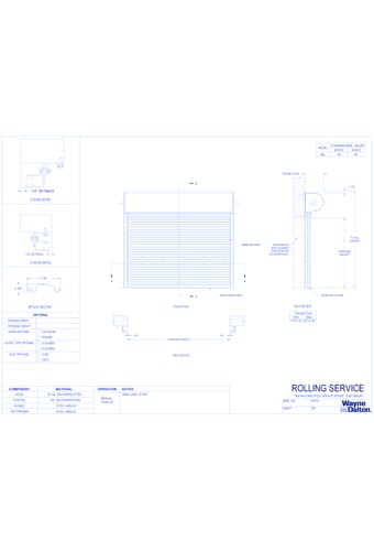 800 - Rolling Service Doors (Face Mount)