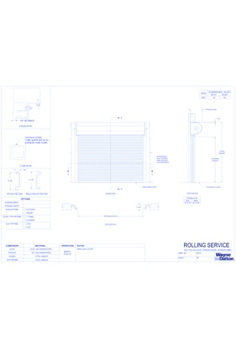 800C - Rolling Service Doors (Between Jambs)