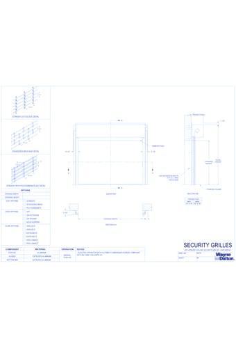 600 - Rolling Grilles (Face Mount)