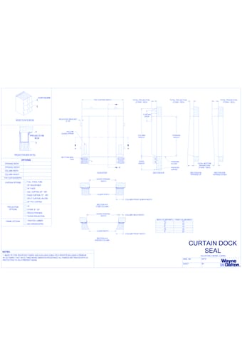 Adjustable Curtain Dock Seal LC20WD