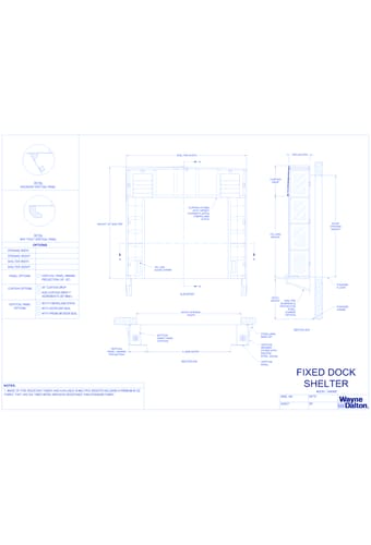 Fixed Dock Shelter TX40WD