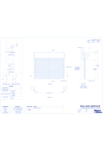 800C - Rolling Service Doors (Face Mount)