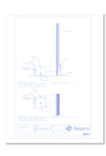 Respira Pro Living Wall - Passive Filtration: Remote Mechancial Room Layout