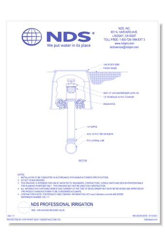 NDS - Air/Vacuum Release Valve