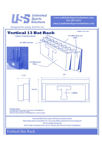 Bat Rack: Vertical