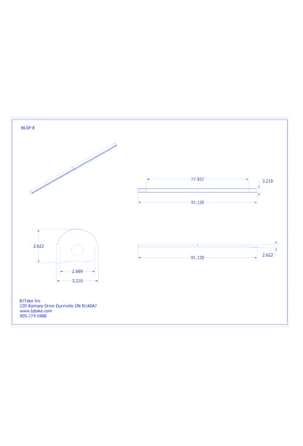 BLSP: LED Linear Strip Fixture - 8 FT