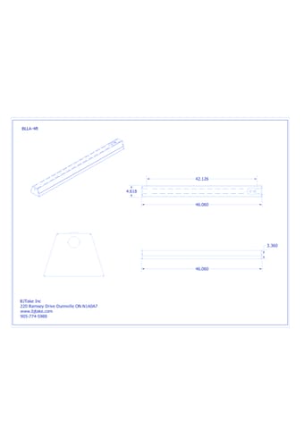 BLLA: Suspended Mount LED Low Bay Fixture - 4 FT