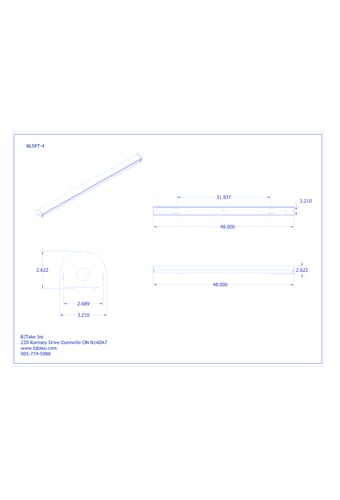 BLSPT: LED True Length Linear Strip Fixture - 4 FT
