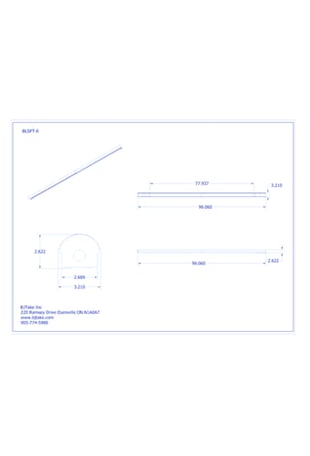 BLSPT: LED True Length Linear Strip Fixture - 8 FT 
